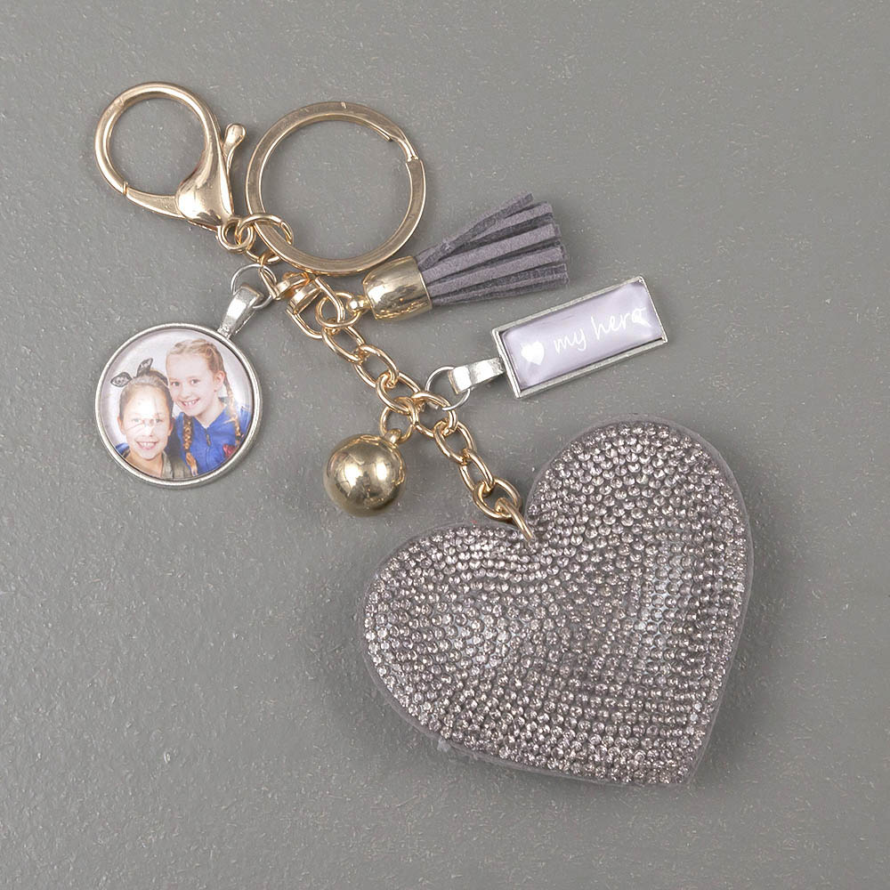 Sleutelhanger Nantes Hart Antraciet