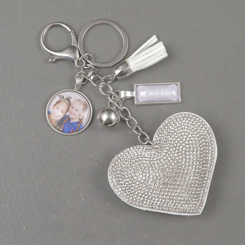 Sleutelhanger Nantes Hart Zilver