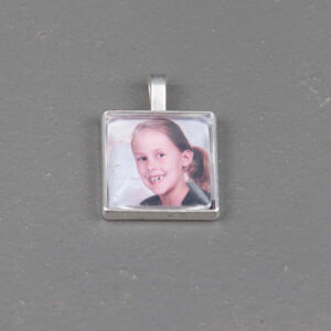 fotohanger vierkant silverkleurig 20mm