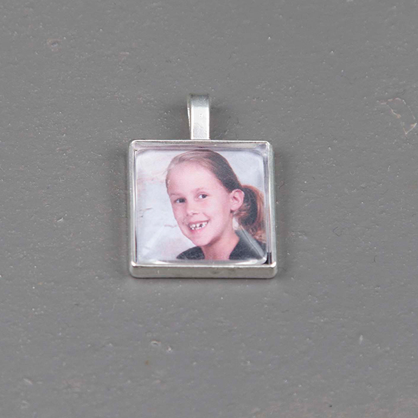 fotohanger vierkant silverkleurig 20mm