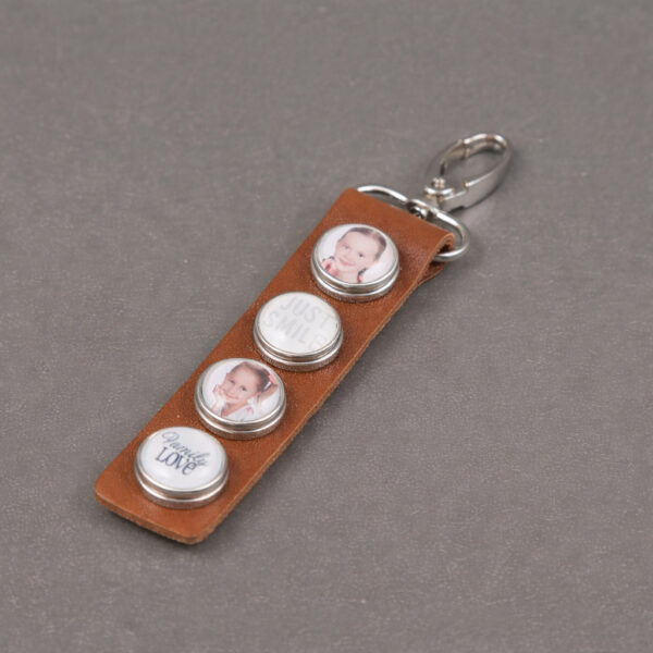 Kettingen sleutelhanger paris bruin