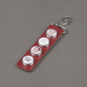 sleutelhanger paris Rood Bruin