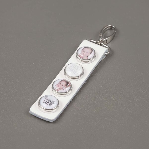 Kettingen sleutelhanger paris wit