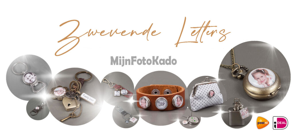 header grijs mijn foto kado zwevende letters