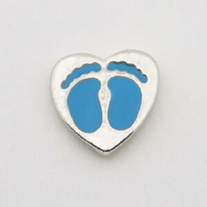 Zwevend Hartje Voetjes Blauw