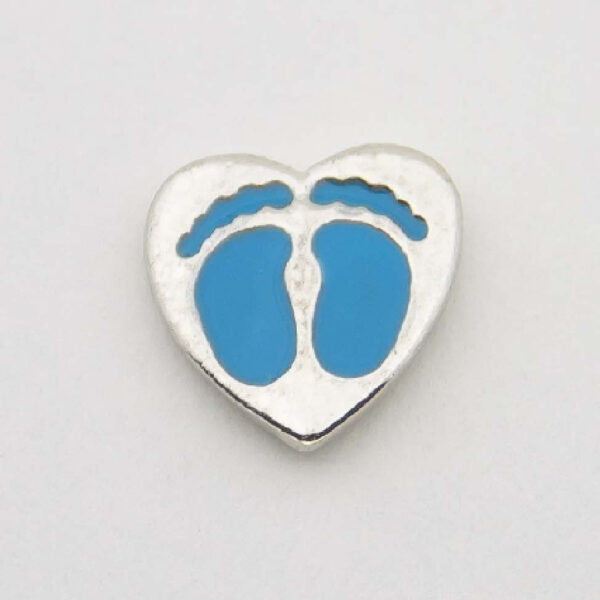 Zwevend Hartje Voetjes Blauw