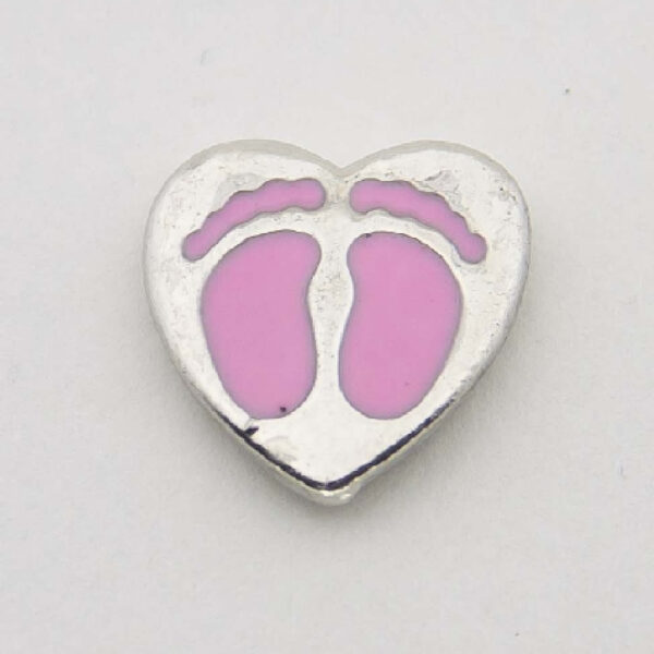 Zwevend Hartje Voetjes Roze