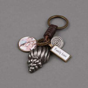 sleutelhanger brons schelp